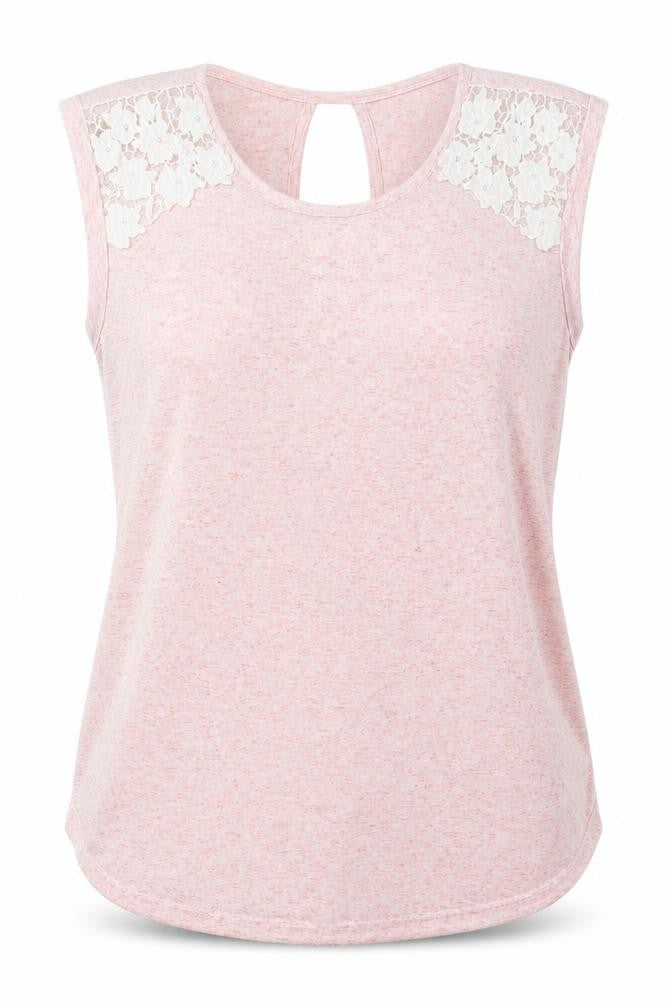 Womens UK Size 10 Atmosphere Pink Basic T-Shirt