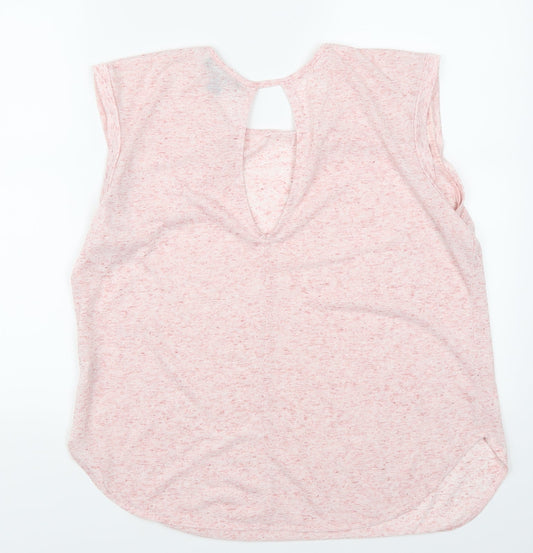Womens UK Size 10 Atmosphere Pink Basic T-Shirt