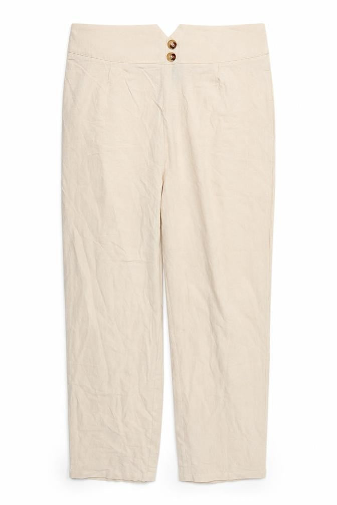 Womens UK Size XL SheIn Regular Fit  Beige Trousers