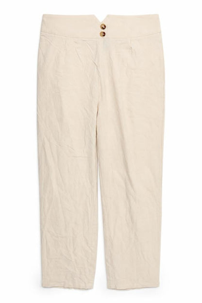 Womens UK Size XL SheIn Regular Fit  Beige Trousers