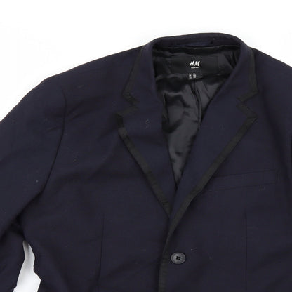 Mens UK Size 38 H&M Regular Blue Suit Jacket