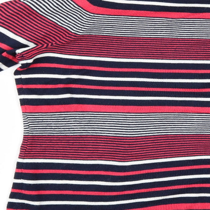 Love knitwear Womens Multicoloured Striped  Pullover Jumper Size 12