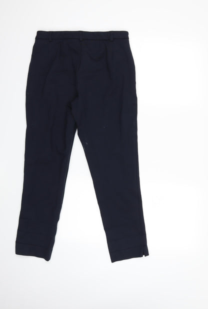 Womens UK Size 10 Marks and Spencer Regular Fit  Blue Trousers