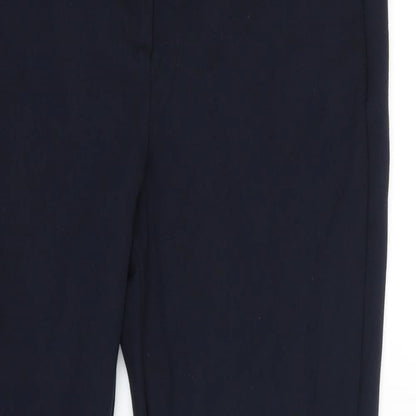 Womens UK Size 10 Marks and Spencer Regular Fit  Blue Trousers