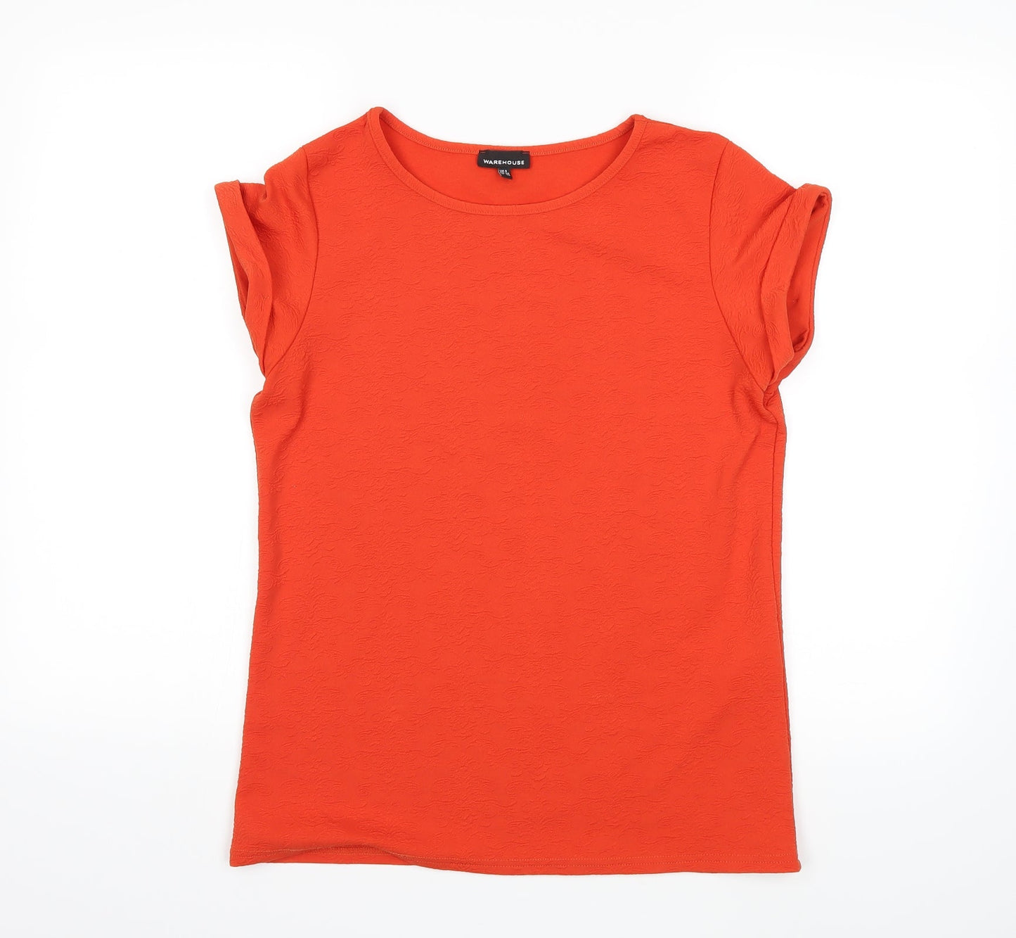 Womens UK Size 8 Warehouse Orange Basic Tank