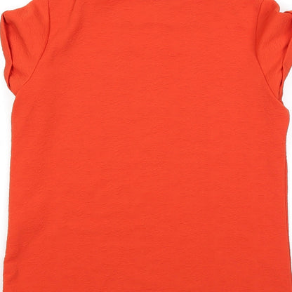 Womens UK Size 8 Warehouse Orange Basic Tank