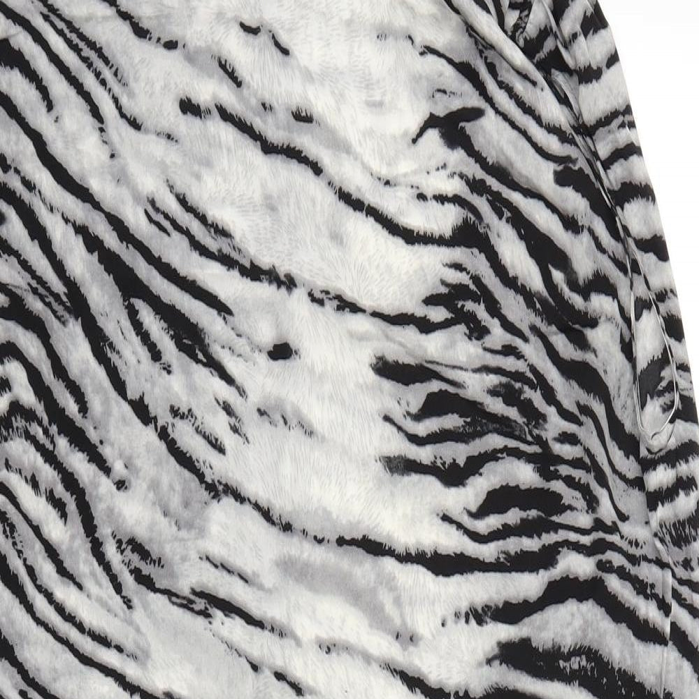 Womens UK Size M Saint Tropez Clothing Grey Kimono Blouse