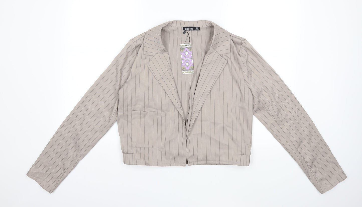 Womens UK Size 8 Boohoo Beige Jacket