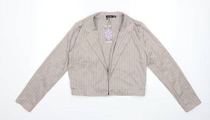 Womens UK Size 8 Boohoo Beige Jacket