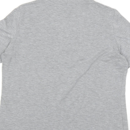 Womens UK Size 14 Dorothy Perkins Grey Basic T-Shirt