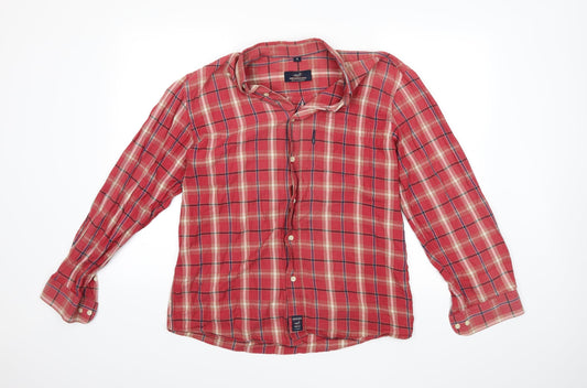 Mens UK Size M giovanni galli Red  Button-Up Long Sleeve Casual Shirt