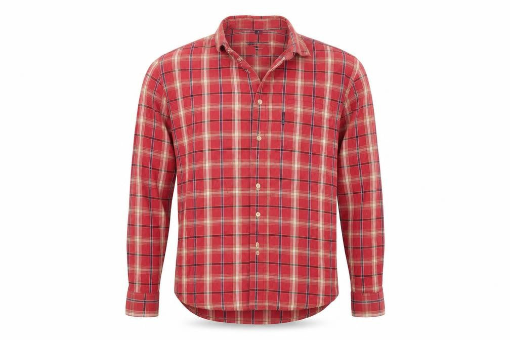 Mens UK Size M giovanni galli Red  Button-Up Long Sleeve Casual Shirt