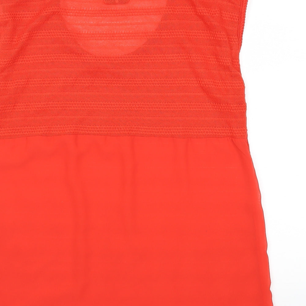 Womens UK Size 12 NEXT Red Basic T-Shirt