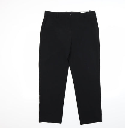 Womens UK Size 14 Marks and Spencer Regular Fit  Black Trousers