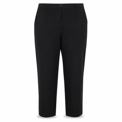 Front view of Marks & Spencer women’s black trousers, size UK 14, 26-inch leg