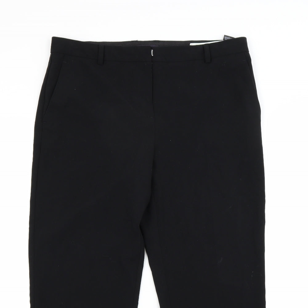 Womens UK Size 14 Marks and Spencer Regular Fit  Black Trousers