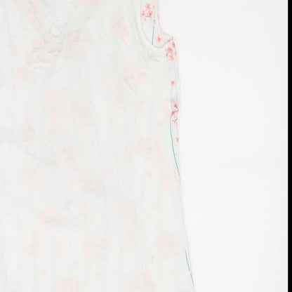 Womens UK Size S Preworn White Basic Button-Up