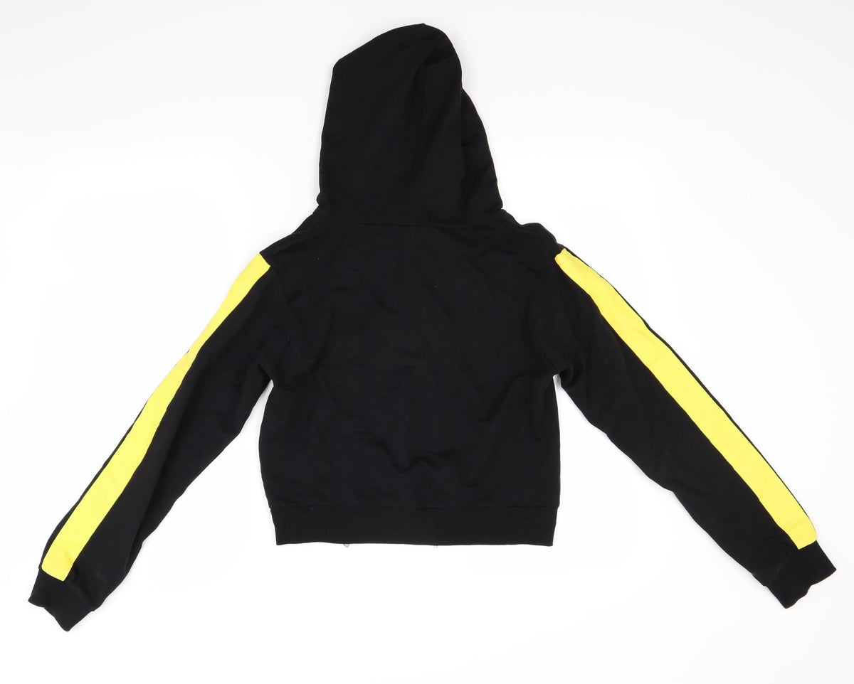 Back view of sellect women’s black pullover hoodie, size UK 10