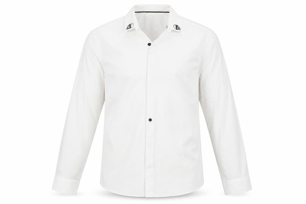 Mens UK Size M New Look White  Button-Up Long Sleeve Casual Shirt