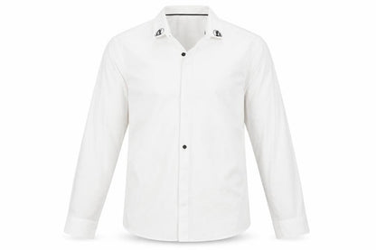 Mens UK Size M New Look White  Button-Up Long Sleeve Casual Shirt