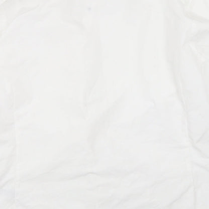 Mens UK Size M New Look White  Button-Up Long Sleeve Casual Shirt