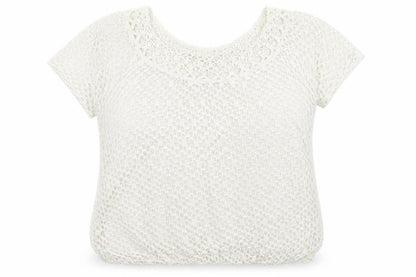 Preworn Womens White   Basic T-Shirt Size L