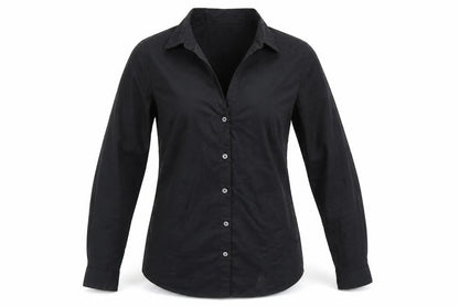 Womens UK Size 32 H&M Black Basic Button-Up