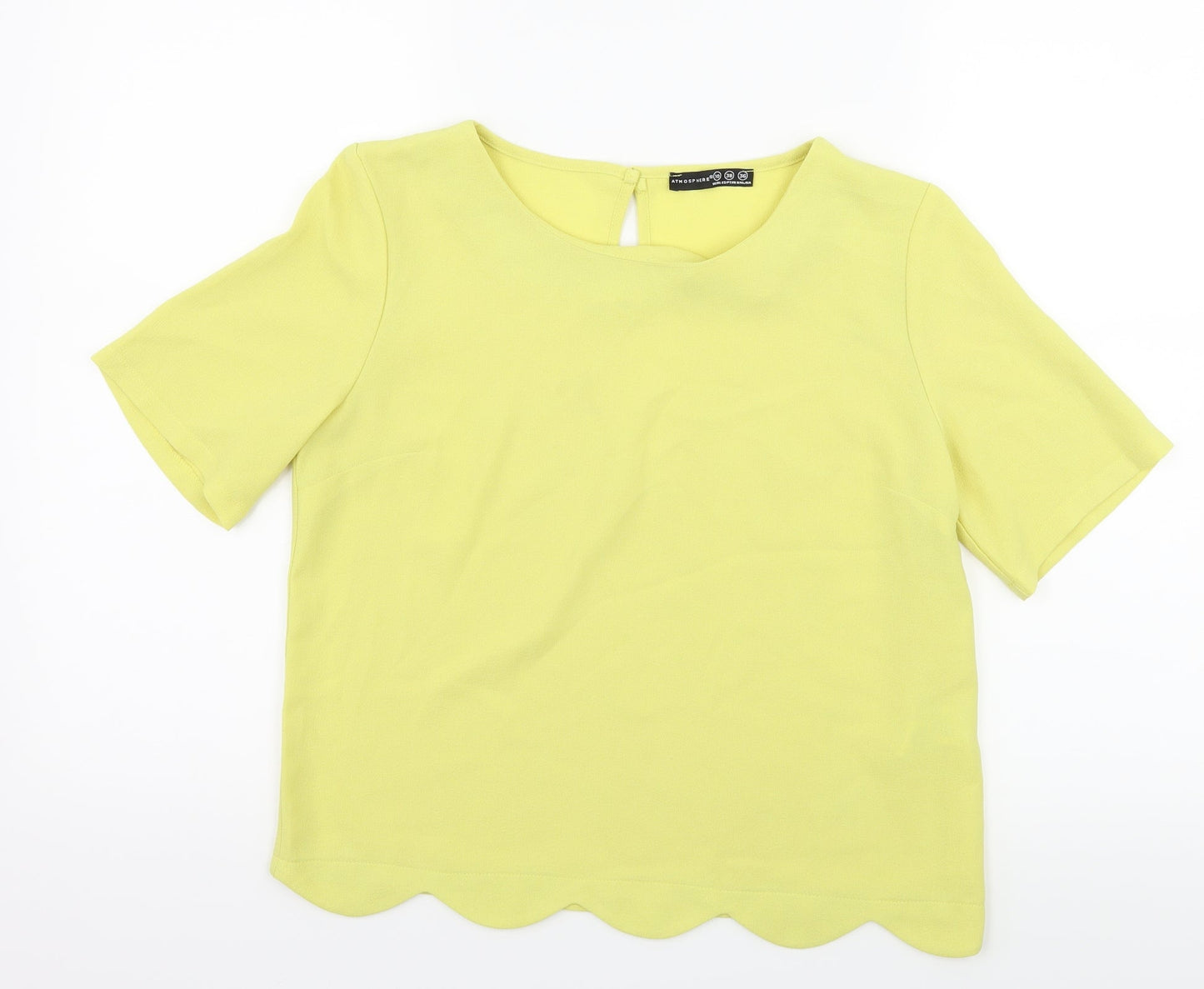 Atmosphere Womens Yellow   Basic Blouse Size 10