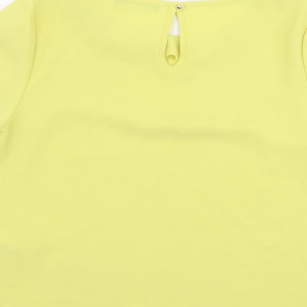 Atmosphere Womens Yellow   Basic Blouse Size 10