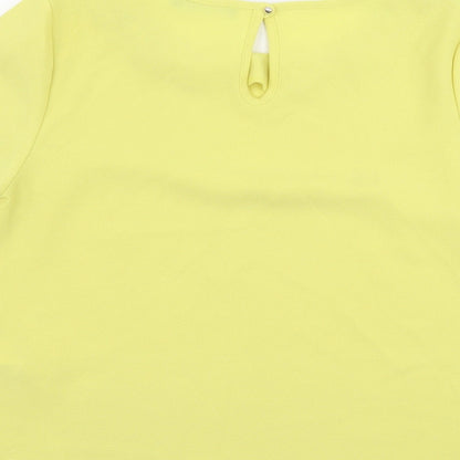 Atmosphere Womens Yellow   Basic Blouse Size 10