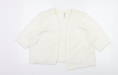 Anthology Womens White  Knit Cardigan Jumper Size 20