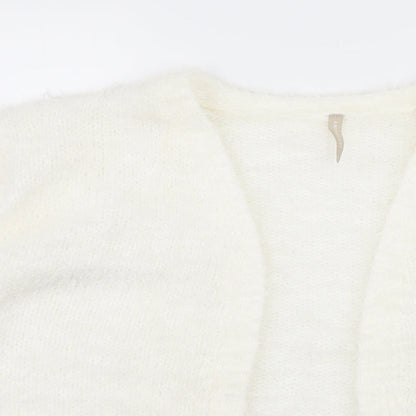 Anthology Womens White  Knit Cardigan Jumper Size 20