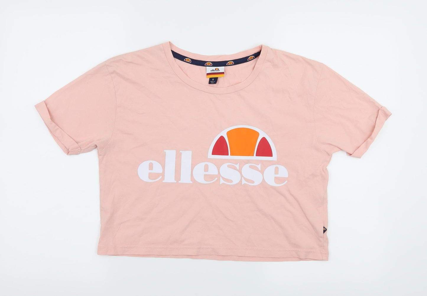 ellesse Womens Pink  Jersey Basic T-Shirt Size 8