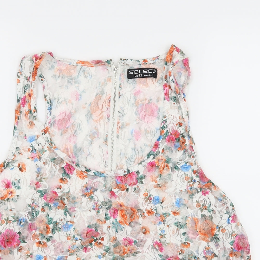 Womens UK Size 12 Select White Camisole Tank