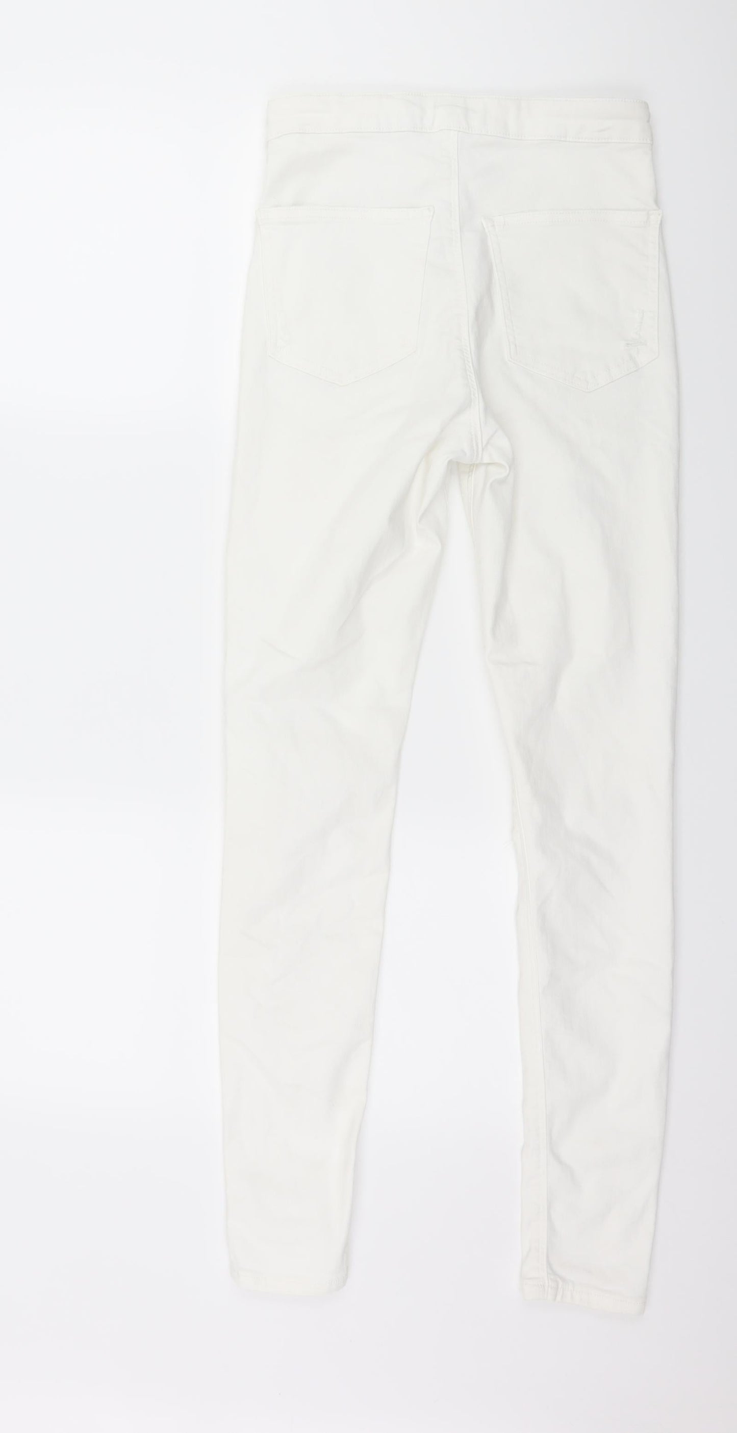 Topshop Womens White  Denim Skinny Jeans Size 28 in L32.5 in