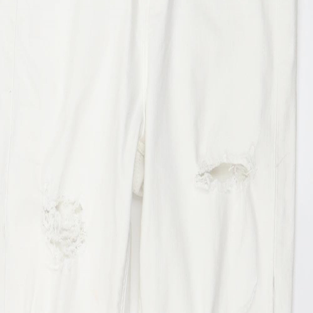Topshop Womens White  Denim Skinny Jeans Size 28 in L32.5 in