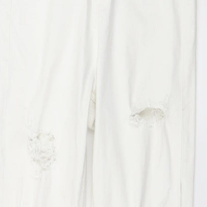 Topshop Womens White  Denim Skinny Jeans Size 28 in L32.5 in