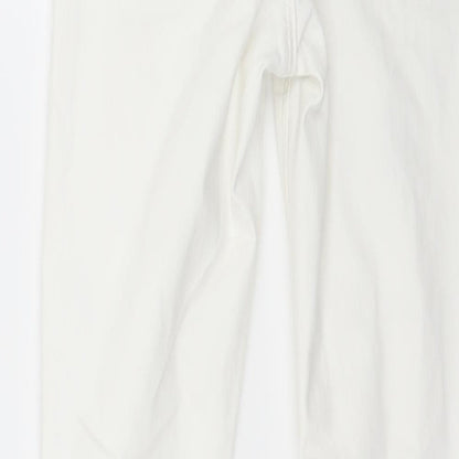 Topshop Womens White  Denim Skinny Jeans Size 28 in L32.5 in