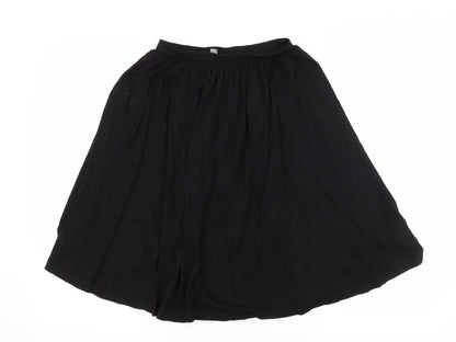ASOS Womens Black  Jersey Flare Skirt Size 6