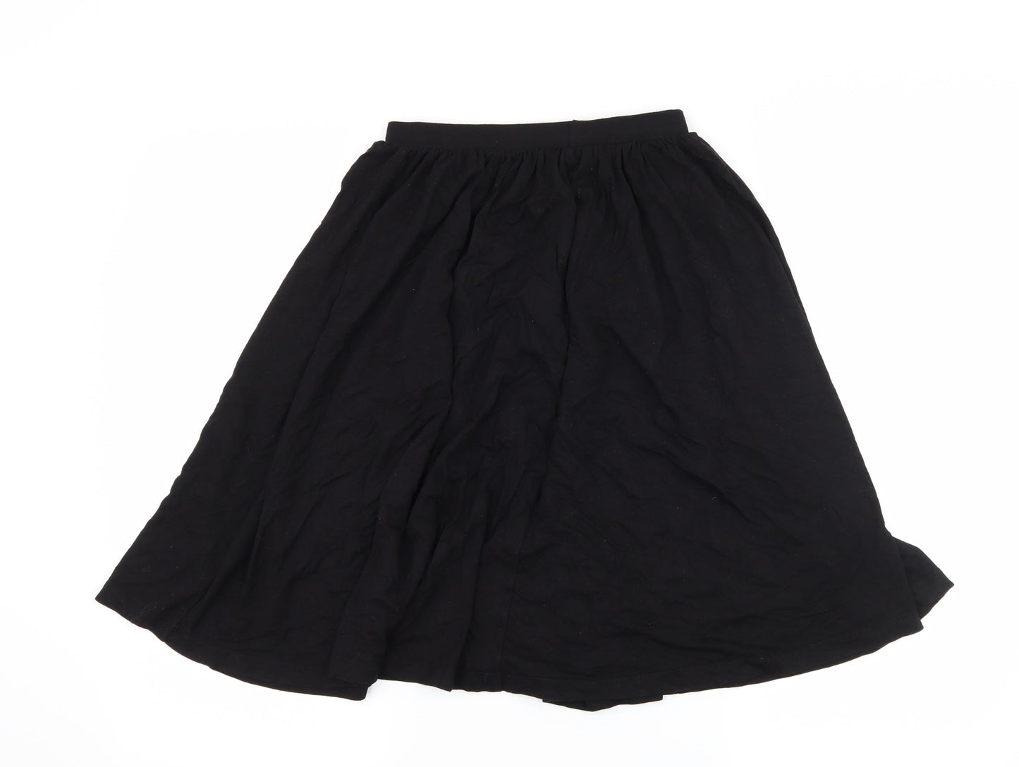 ASOS Womens Black  Jersey Flare Skirt Size 6