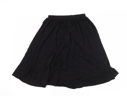 ASOS Womens Black  Jersey Flare Skirt Size 6