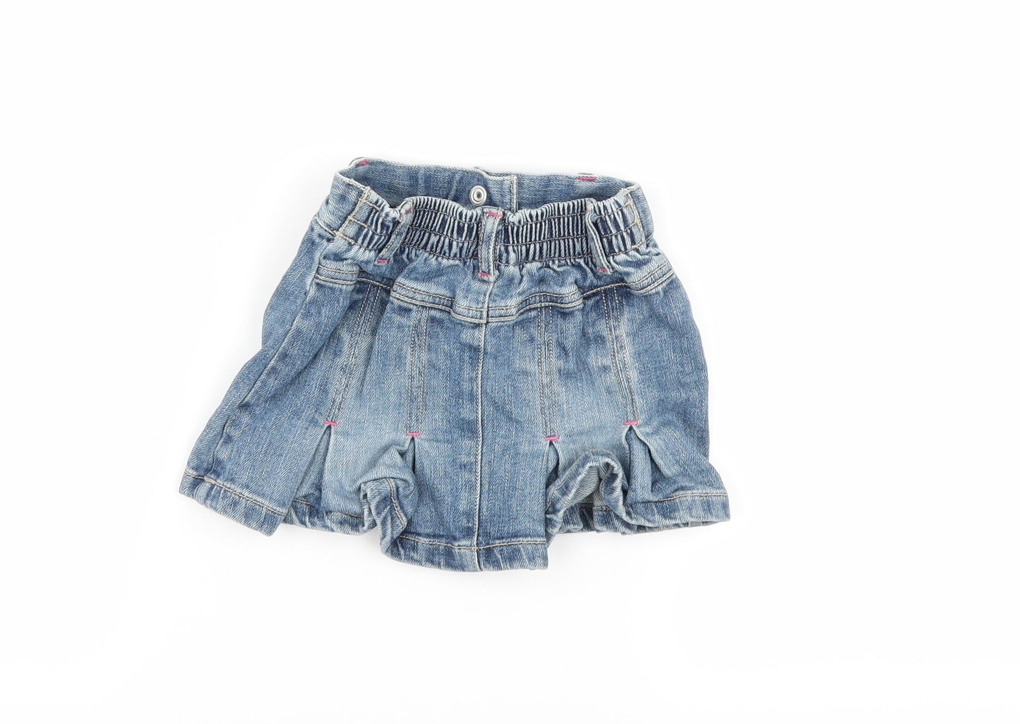 NEXT Girls Blue Ombré Denim Flare Set Size 6-9 Months