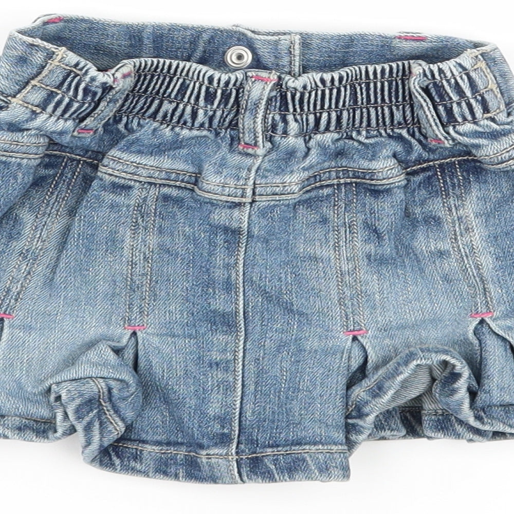 NEXT Girls Blue Ombré Denim Flare Set Size 6-9 Months