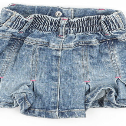 NEXT Girls Blue Ombré Denim Flare Set Size 6-9 Months