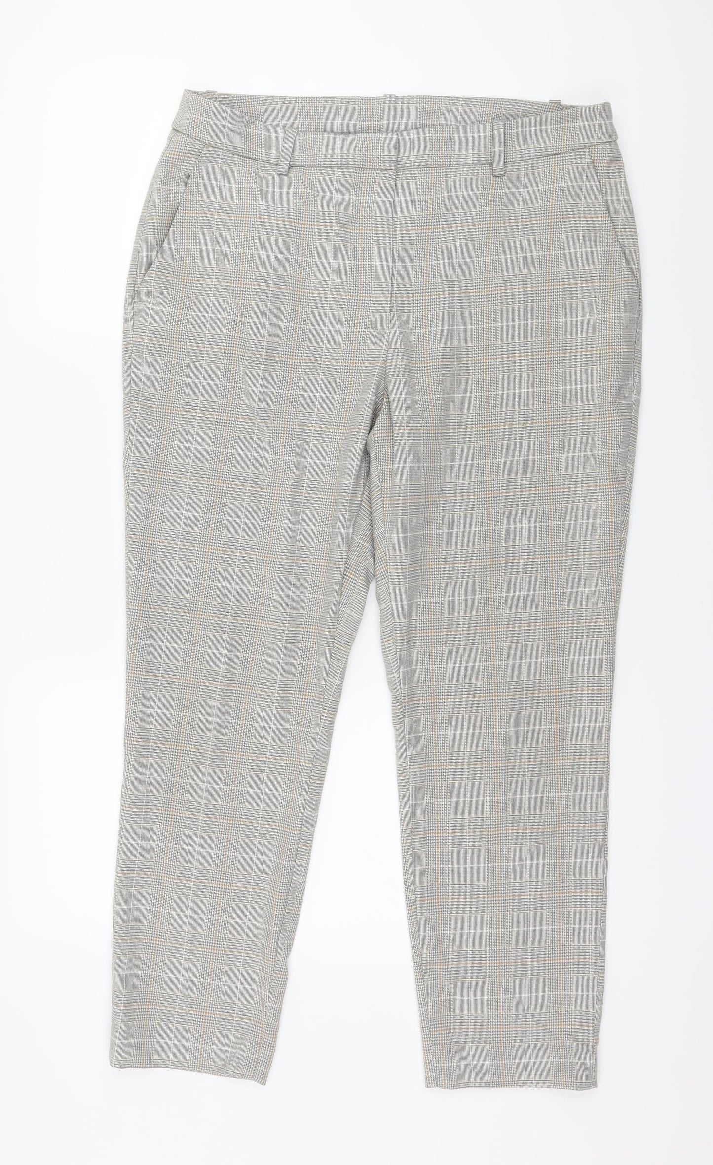 Womens UK Size 34 in Preworn Regular Fit  Grey Trousers