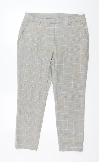Womens UK Size 34 in Preworn Regular Fit  Grey Trousers