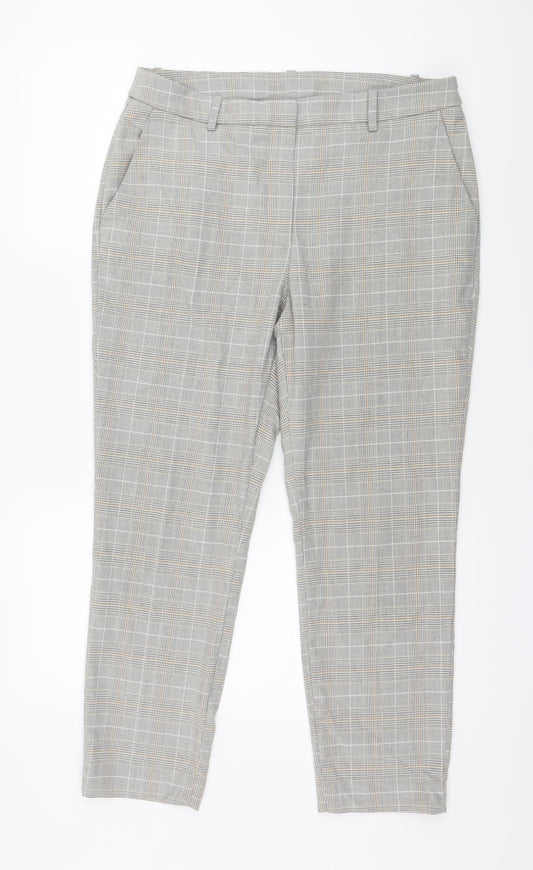 Womens UK Size 34 in Preworn Regular Fit  Grey Trousers