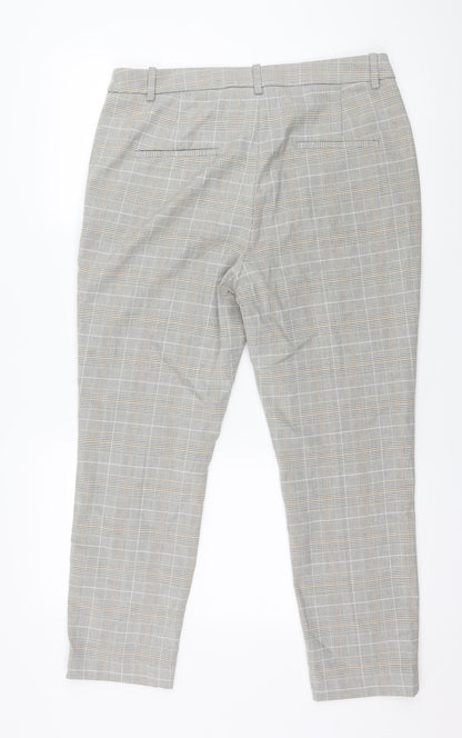 Womens UK Size 34 in Preworn Regular Fit  Grey Trousers