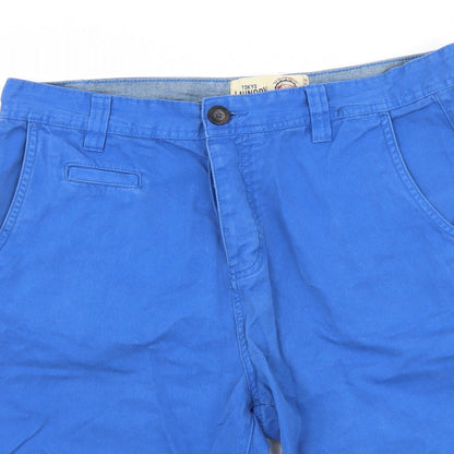 Tokyo Laundry Mens Blue  Denim Bermuda Shorts Size M