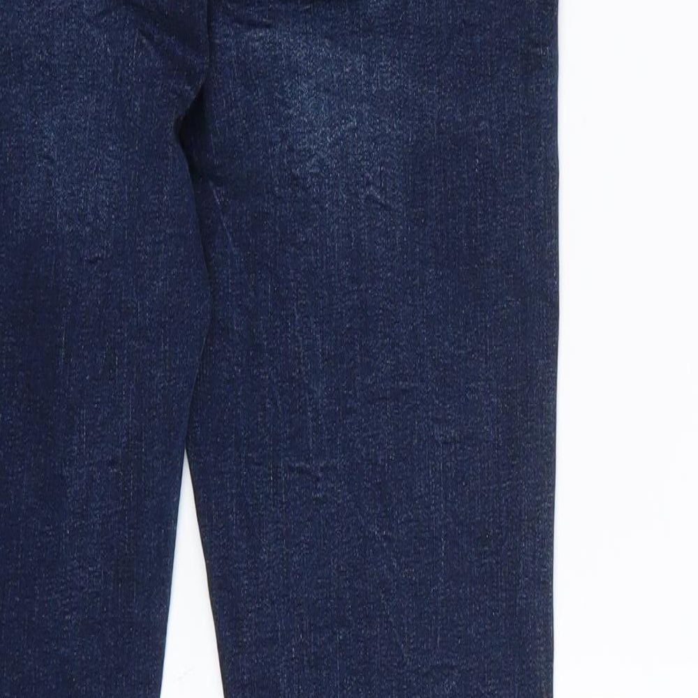 Denim & Co. Womens Blue   Cropped Jeans Size 8 L26 in